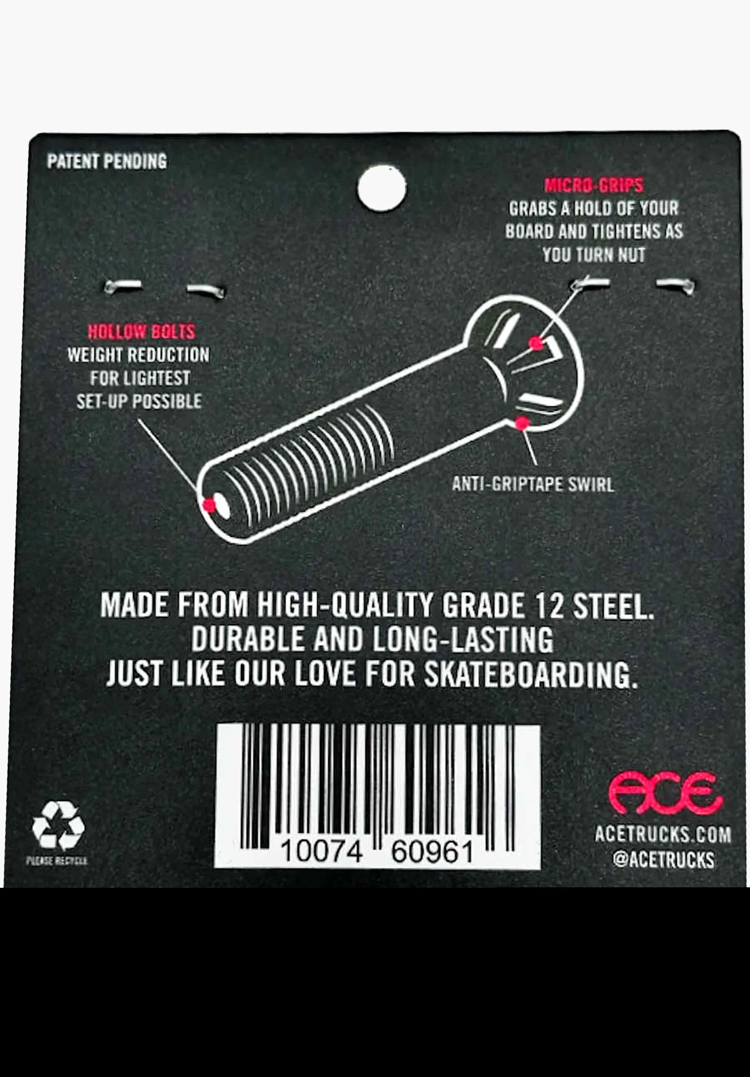 Allen 7/8" AF1 Hollow Bolts with Grippers - Image 2