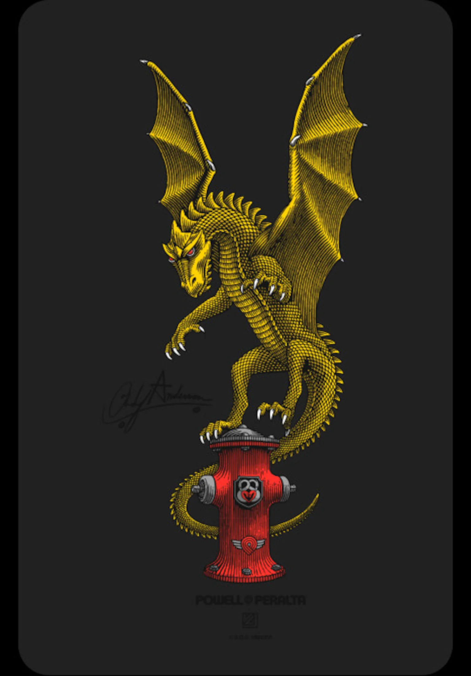 Andy Anderson Hydrant Dragon Sticker
