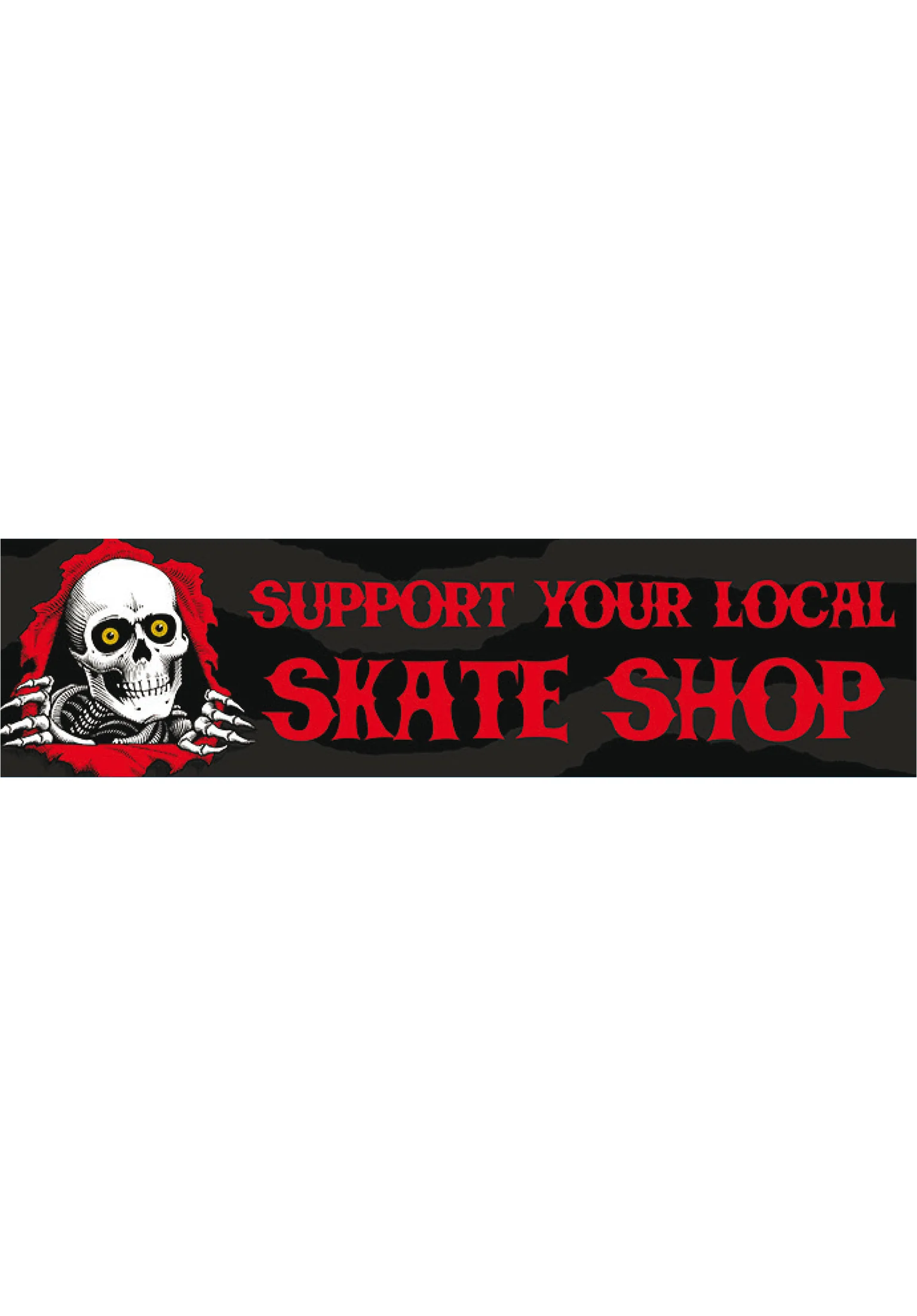 Support Your Local Skate Shop Bumper Sticker