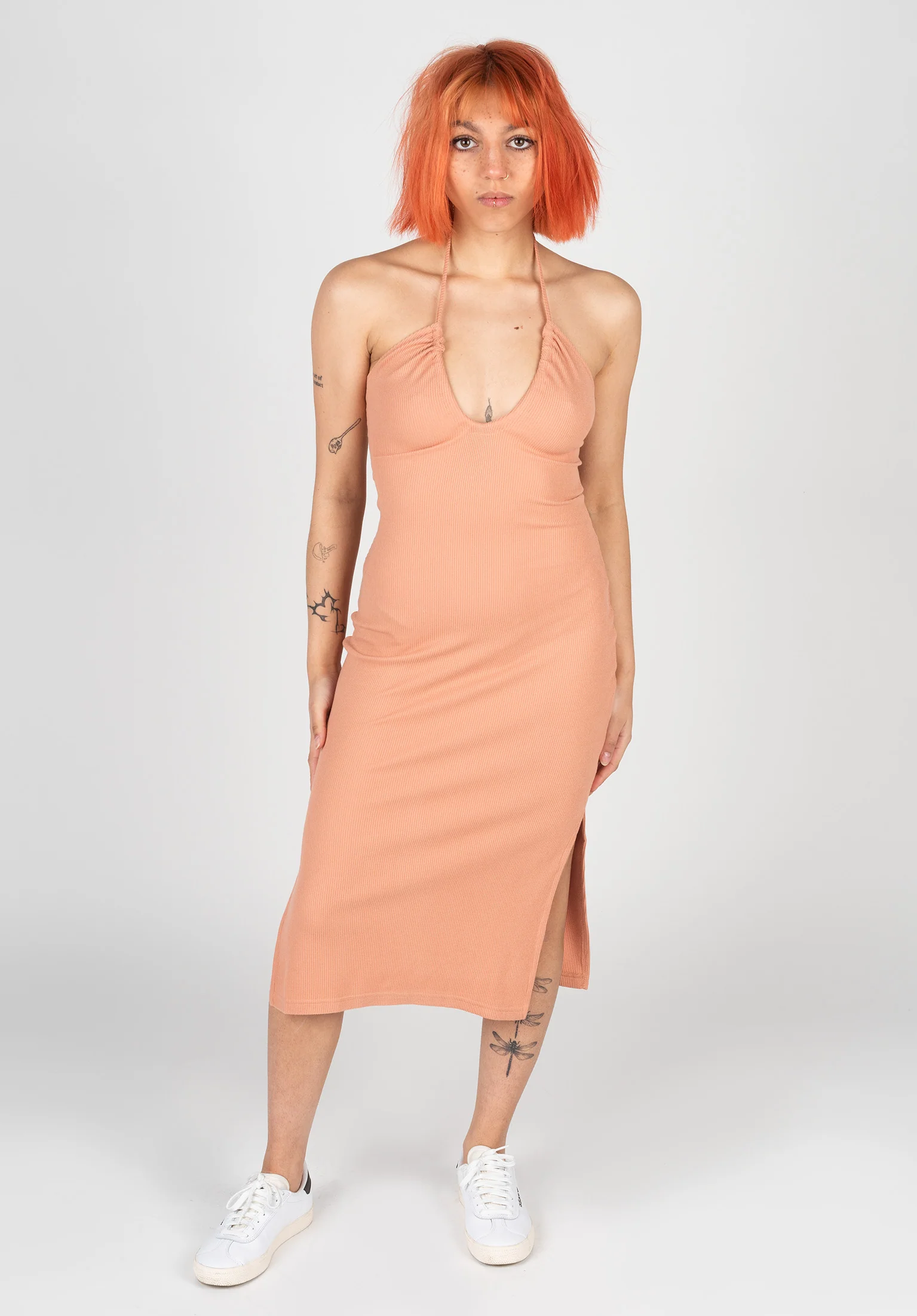 Late Sunset Halter Midi