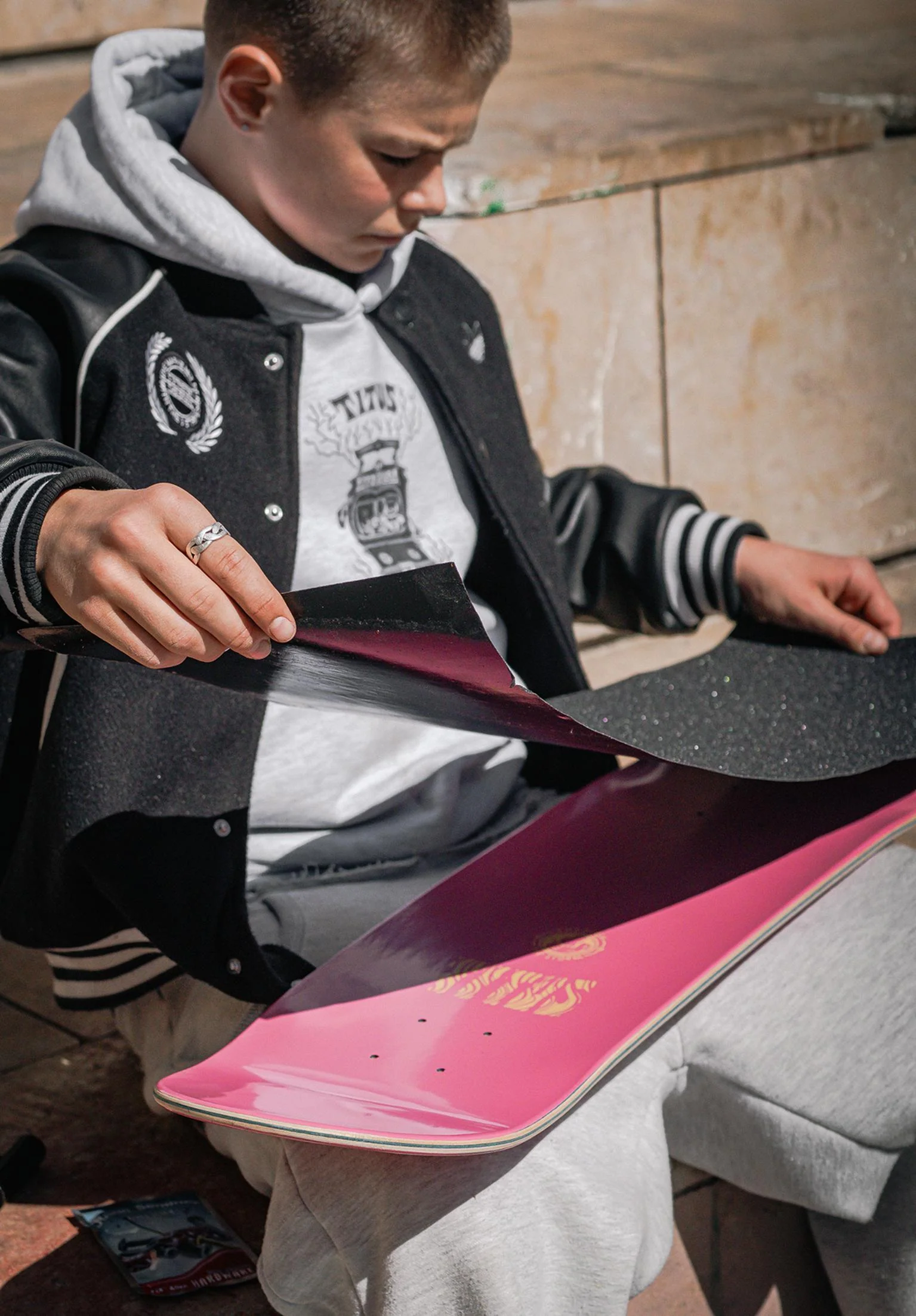Griptape aufziehen