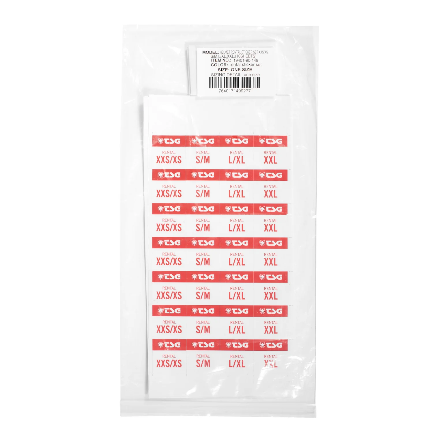 Helmet Rental Sticker Set - Image 2